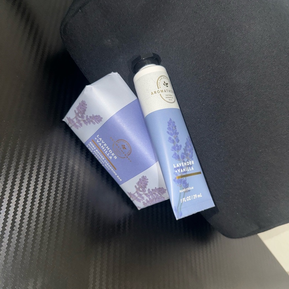 Bath & Body Works Lavender Vanilla Set.